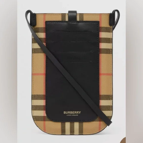 BNWT BURBERRY Vintage Check Anne Phone Case with Strap - Picture 9 of 12